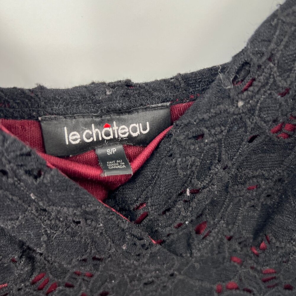 Vintage Le Chateau Lace Asymmetrical Dress - Picture 5 of 8